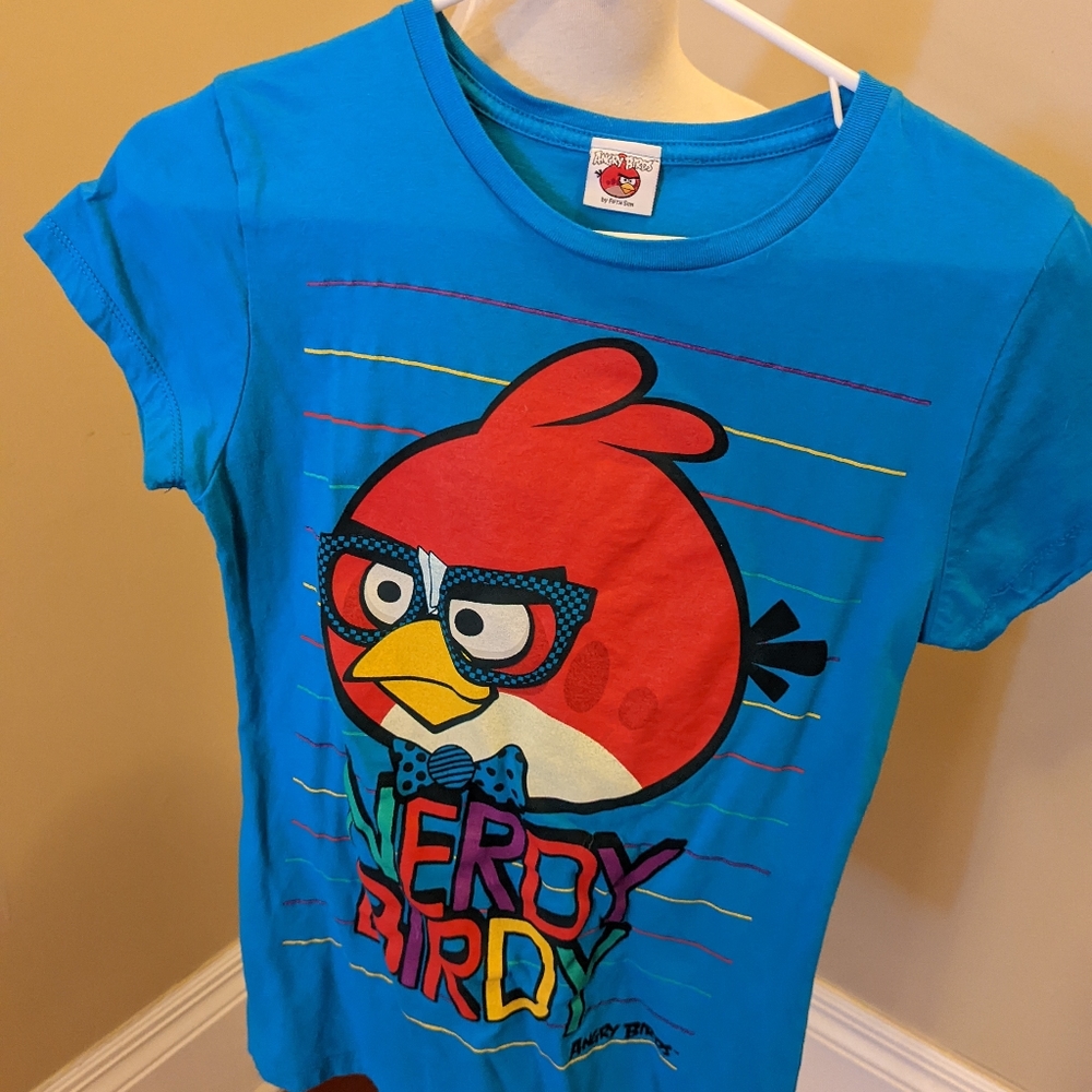 Angry birds nerdy Bird T